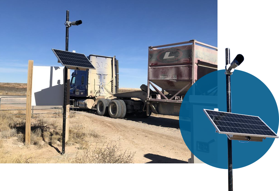 solar pole mounted camera lpr