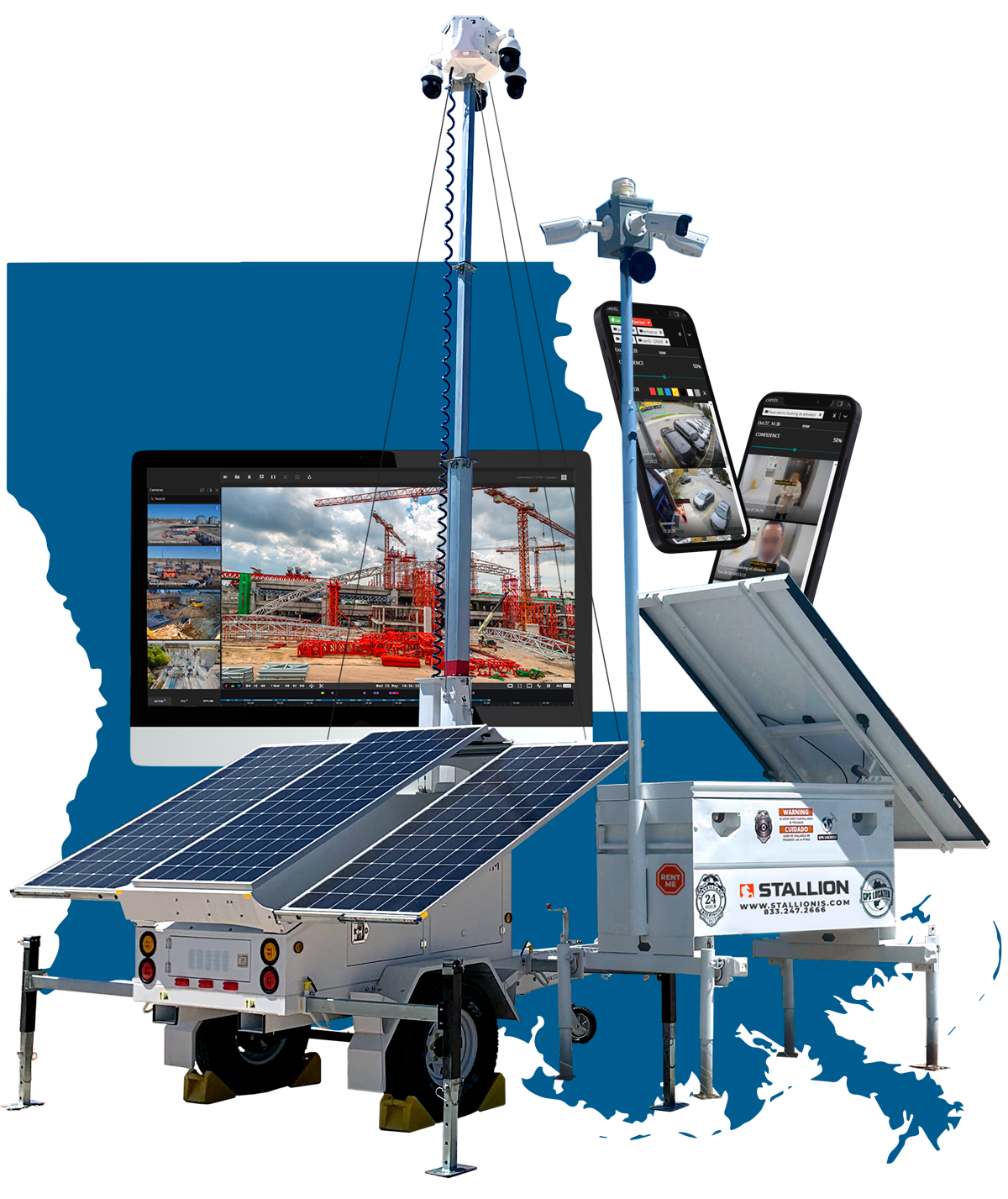 mobile surveillance trailer Louisiana