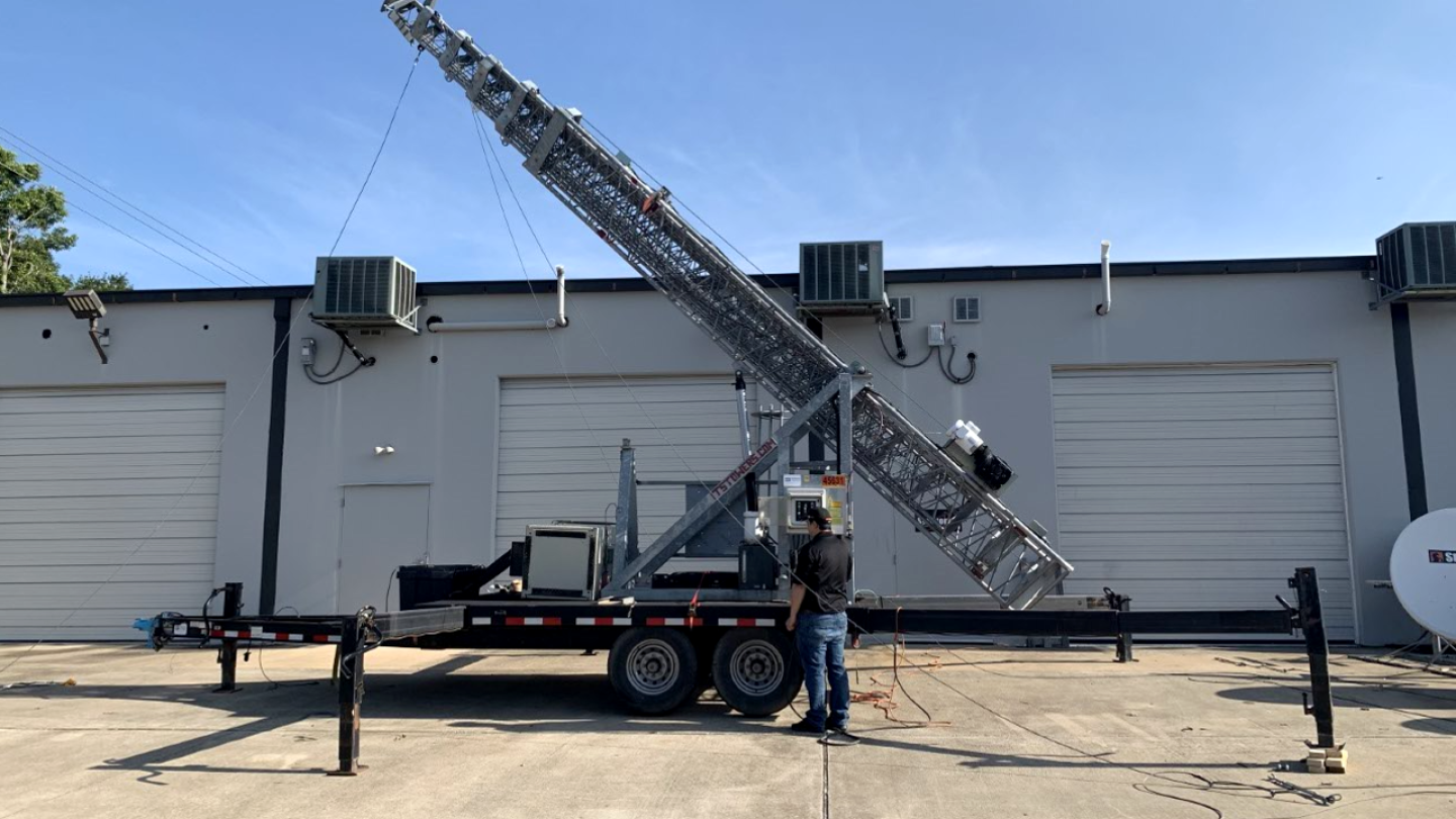 Portable Tower Trailer Install