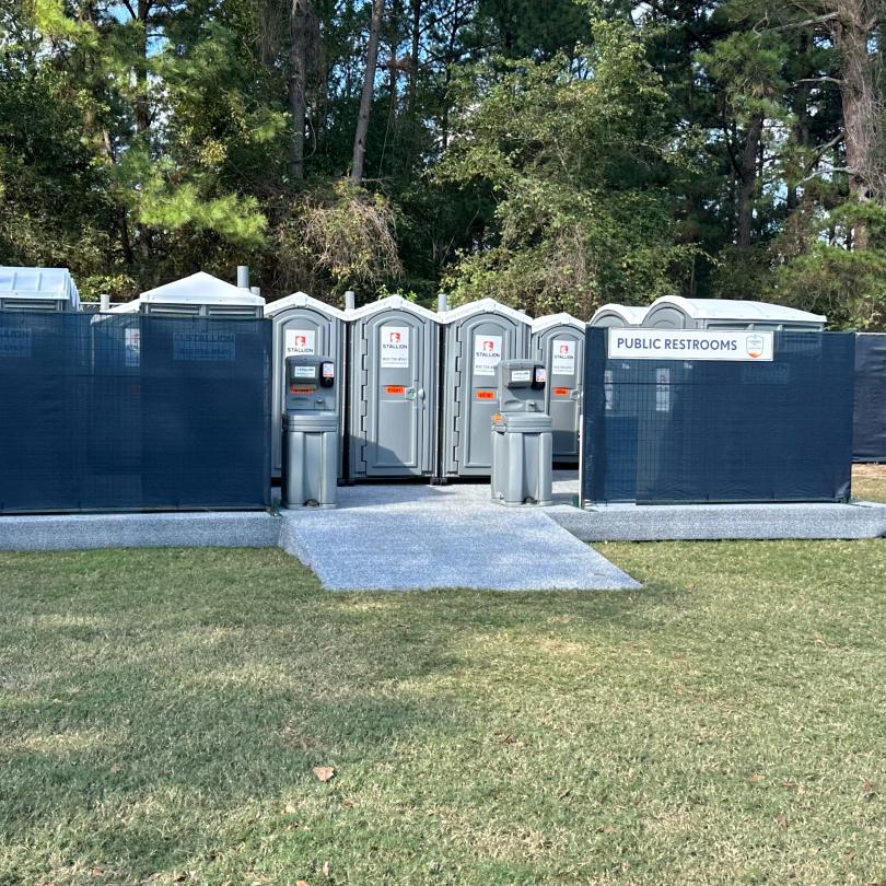 Collection of portable restrooms