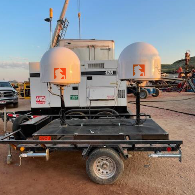 Wi-fi trailer at construction site
