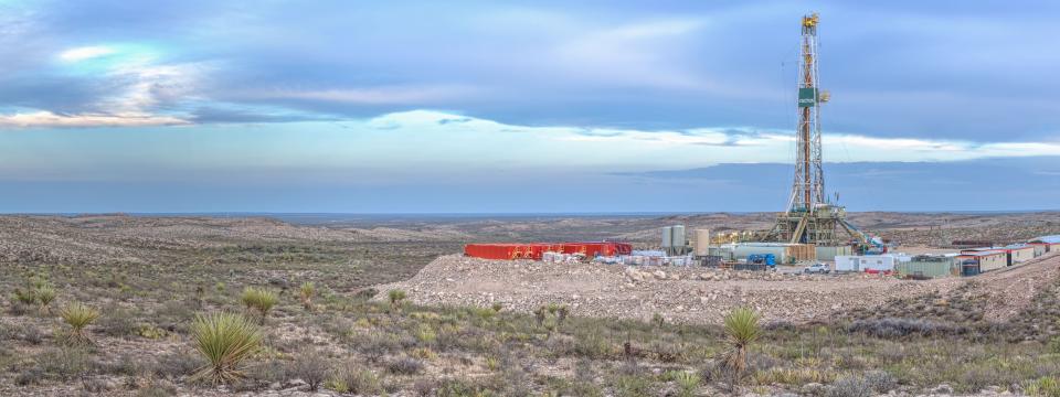 Oil drilling site